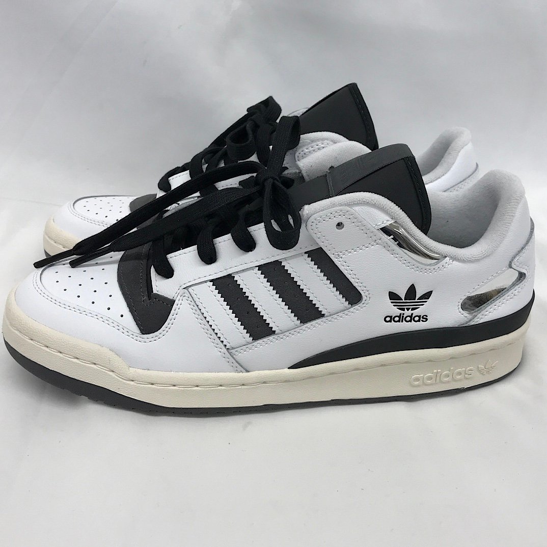 『USED』 adidas Originals アディダスオリジナルス FORUM LOW CL FTWR/FTWR/CREA 637193-0001 IF5421 スニーカー_画像3