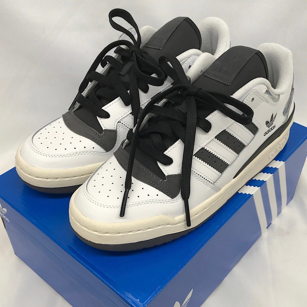 『USED』 adidas Originals アディダスオリジナルス FORUM LOW CL FTWR/FTWR/CREA 637193-0001 IF5421 スニーカー_画像1