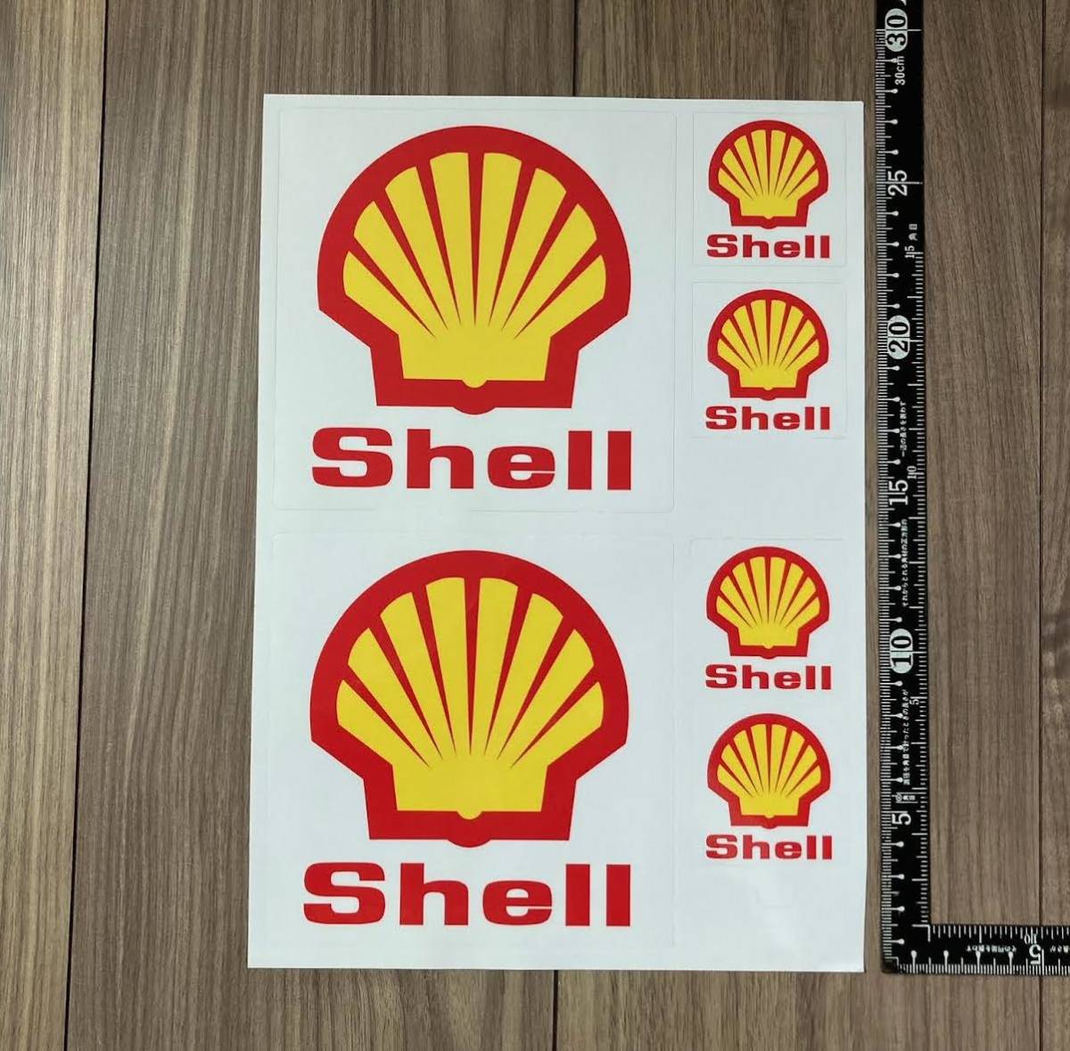 送料無料 Shell Sticker Decal シェル ステッカー シール デカール セット_画像1
