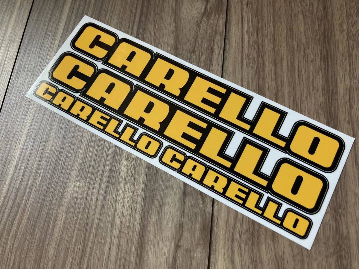 送料無料 CARELLO sticker キャレロ ラミネート カッティング ステッカー デカール セット_画像2