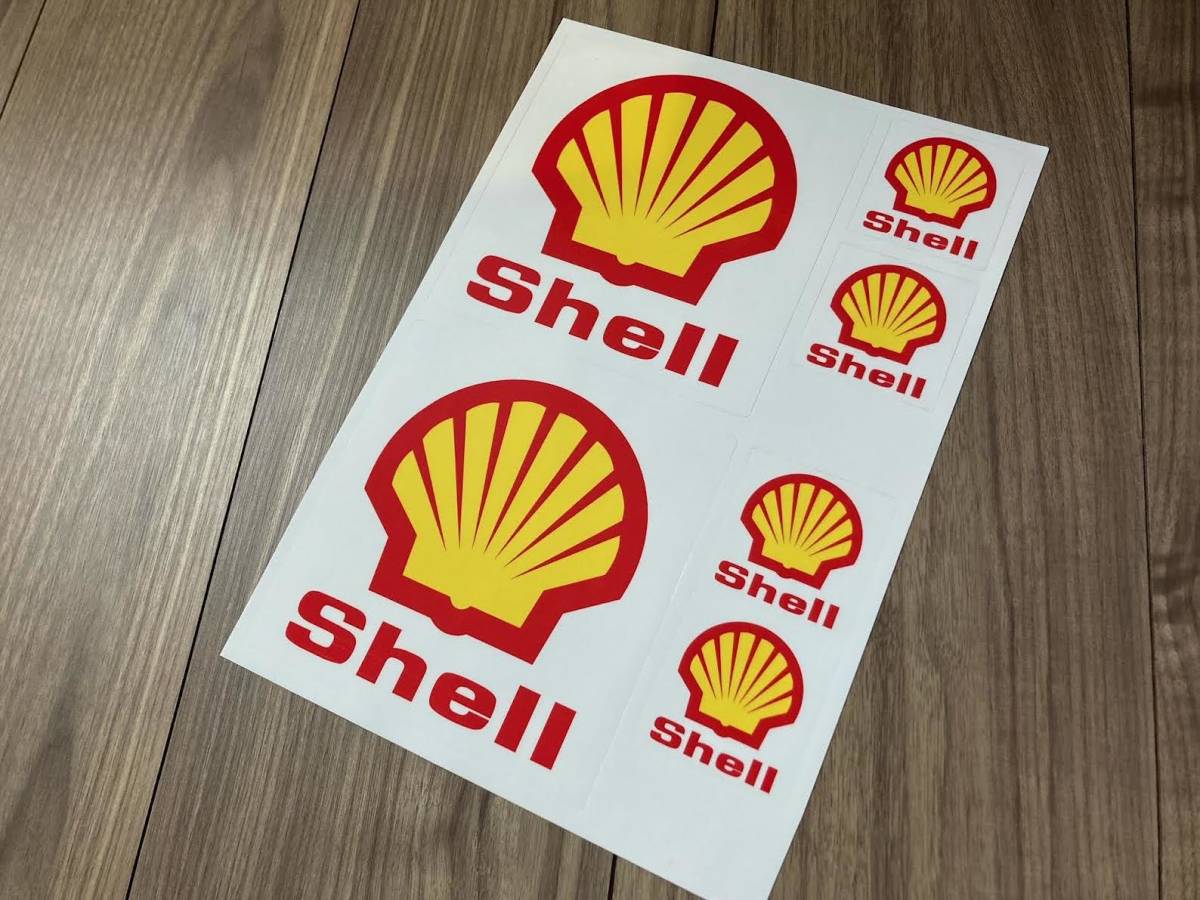 送料無料 Shell Sticker Decal シェル ステッカー シール デカール セット_画像2