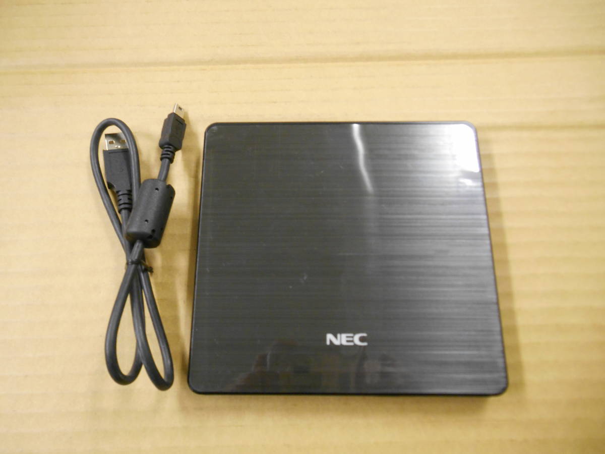 動作品　NEC 　GP70N （ANCK 10B)　Slim Portable DVD Writer　 DVD スーパーマルチドライブ　USBケーブル付き　（1）_画像1