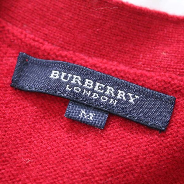 [PT12813] バーバリーロンドン ニットベスト レッド系 M BURBERRY LONDON / 小型便OK_画像5