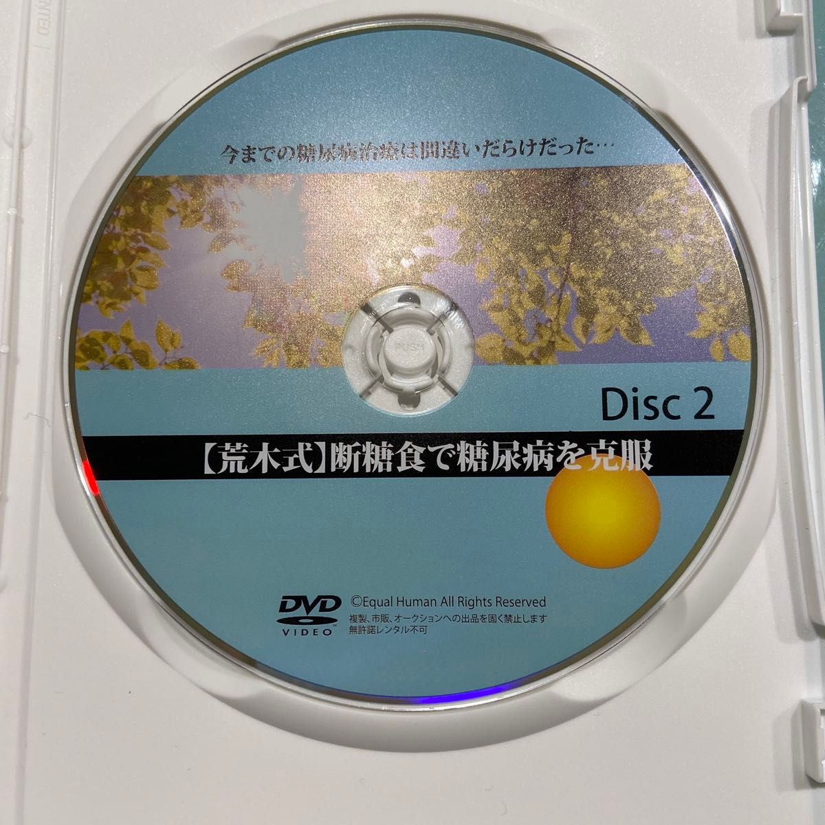 荒木式　断糖食で糖尿病を克服　DVD2枚組　今までの糖尿病治療は間違いだらけだった・・・