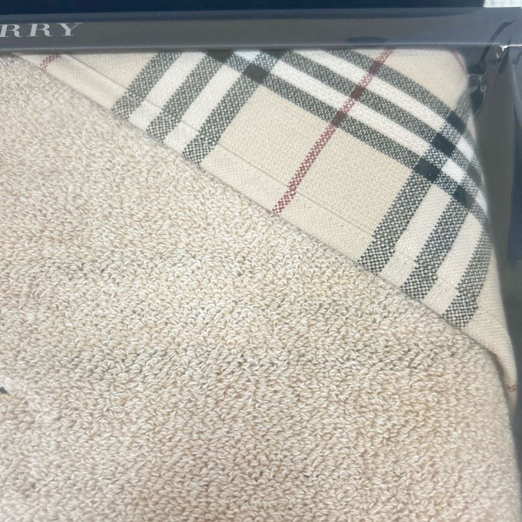 バーバリー BURBERRY バスタオル BB7660 ベージュ ノバチェック 60×120cm 綿100% 西川産業 _画像4