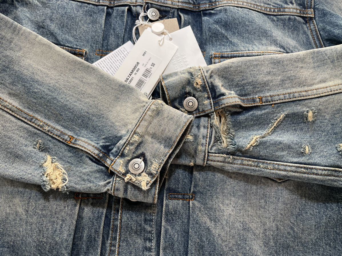 未使用 ハンガー付 23AW MAISON MARGIELA 2nd DENIM JACKET 未使用 ハンガー付 23AW MAISON MARGIELA 2nd DENIM JACKET