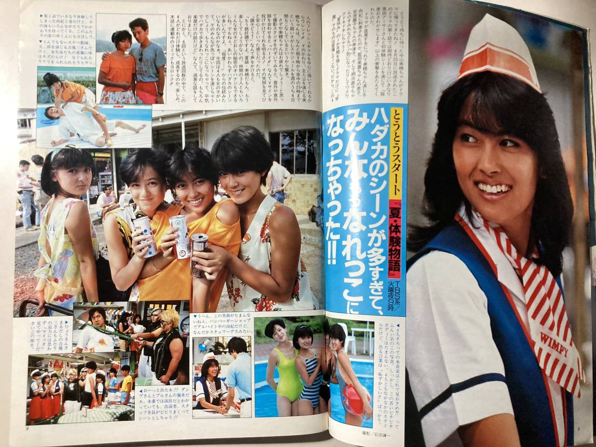 マイアイドル　昭和60年 10月 付録　男闘呼組ポスター付　中山美穂 　チェッカーズ 吉川晃司　昭和レトロ　_画像3