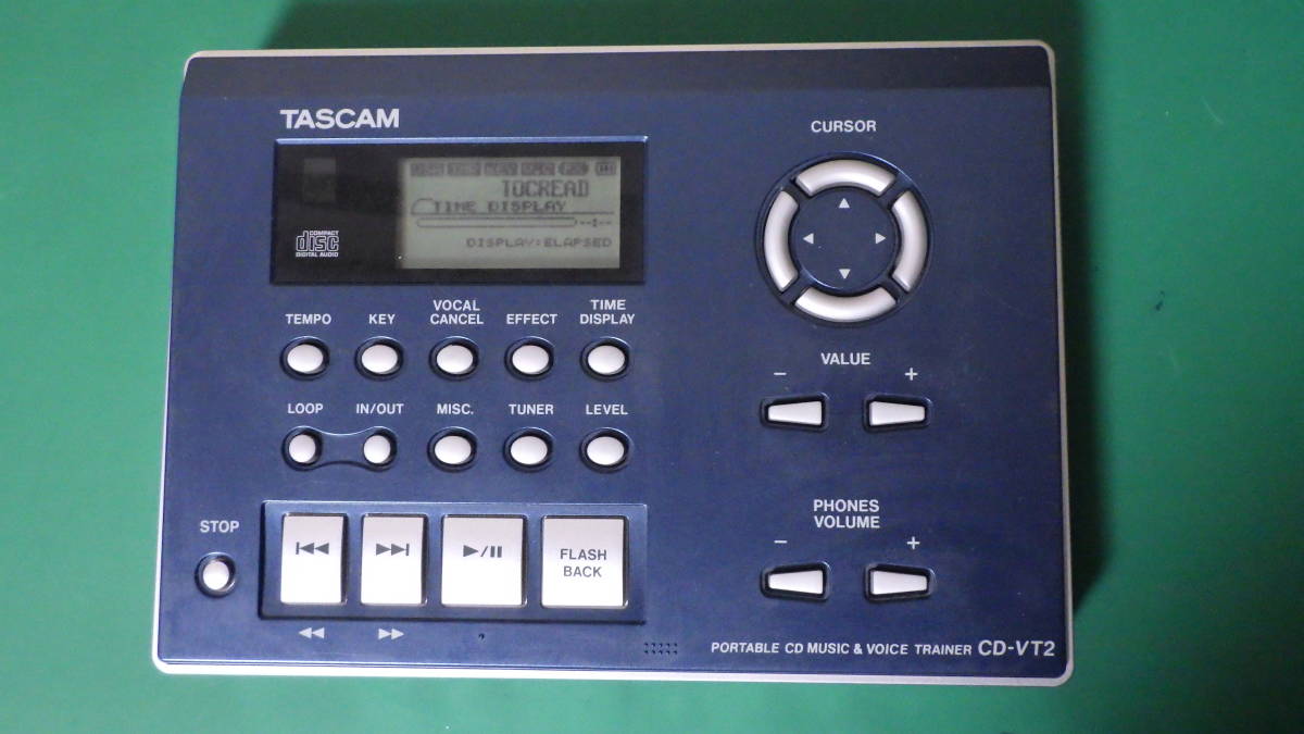 【C270】TASCAM　タスカム CD-VT2 Music&Voice Trainer 中古/現状品　CD再生できました _画像1