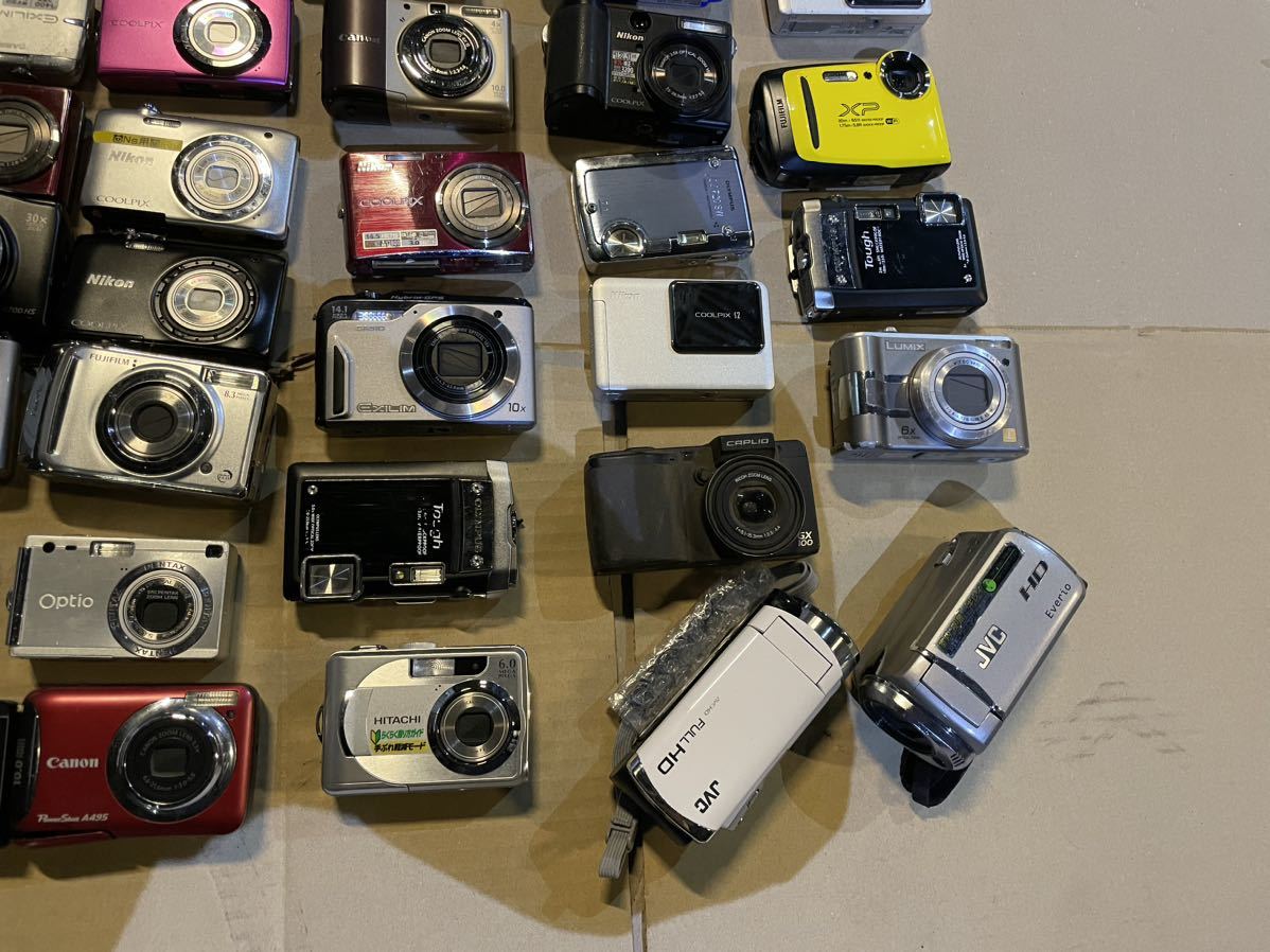 1円～ デジタルカメラ まとめ出品　メーカー大量　CASIO /OLYMPUS /Canon /SONY /FUJIFILM/ Nikon ジャンク品 約44台_画像4