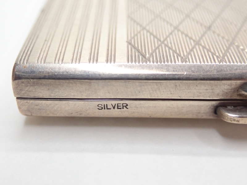 C500　シルバー　コンパクト　パウダーケース　69ｇ　彫金　銀製　レトロ　SILVER　_画像3