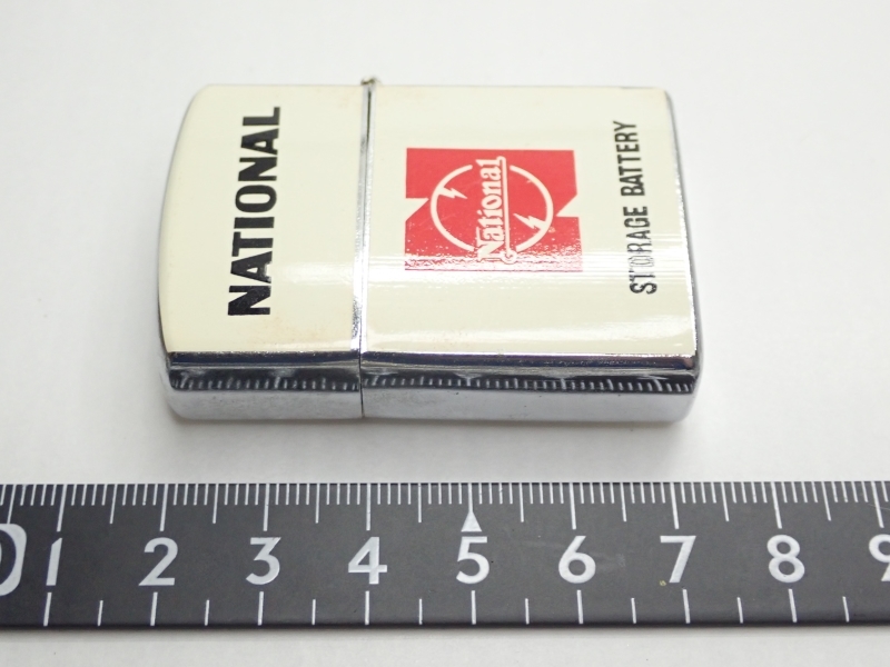 W070　ヴィンテージ ライター Hadson NATIONAL BATTERY ナショナル バッテリーデザイン 記念品/オイル/ジャンク Vintage lighter_画像6