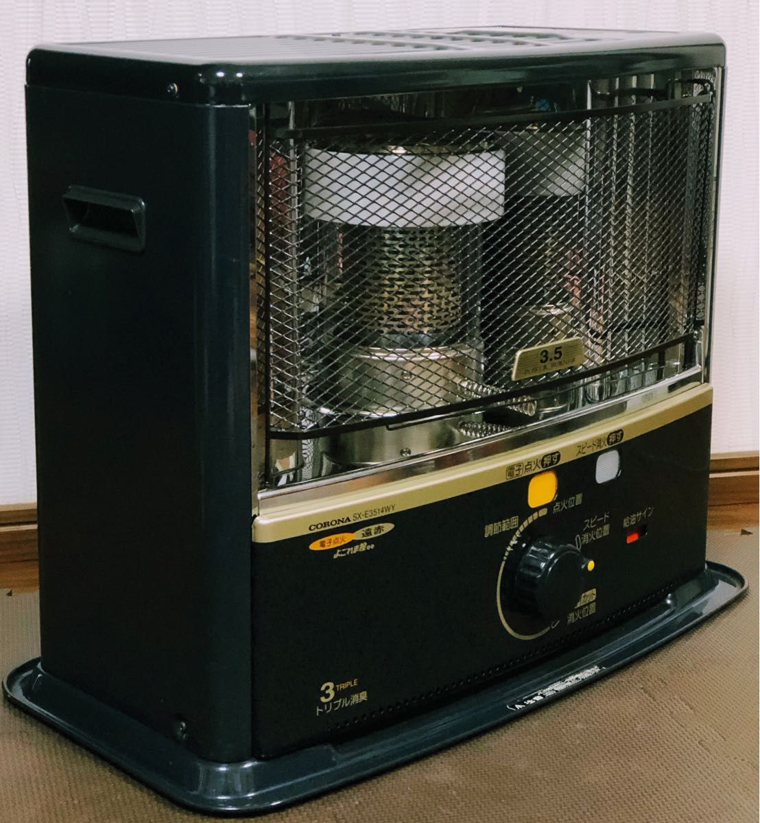 CORONA 自然通気開放石油ストーブ SX-E3514WY-HD 2014年製 CORONA 自然通気開放石油ストーブ SX-E3514WY-HD 2014年製