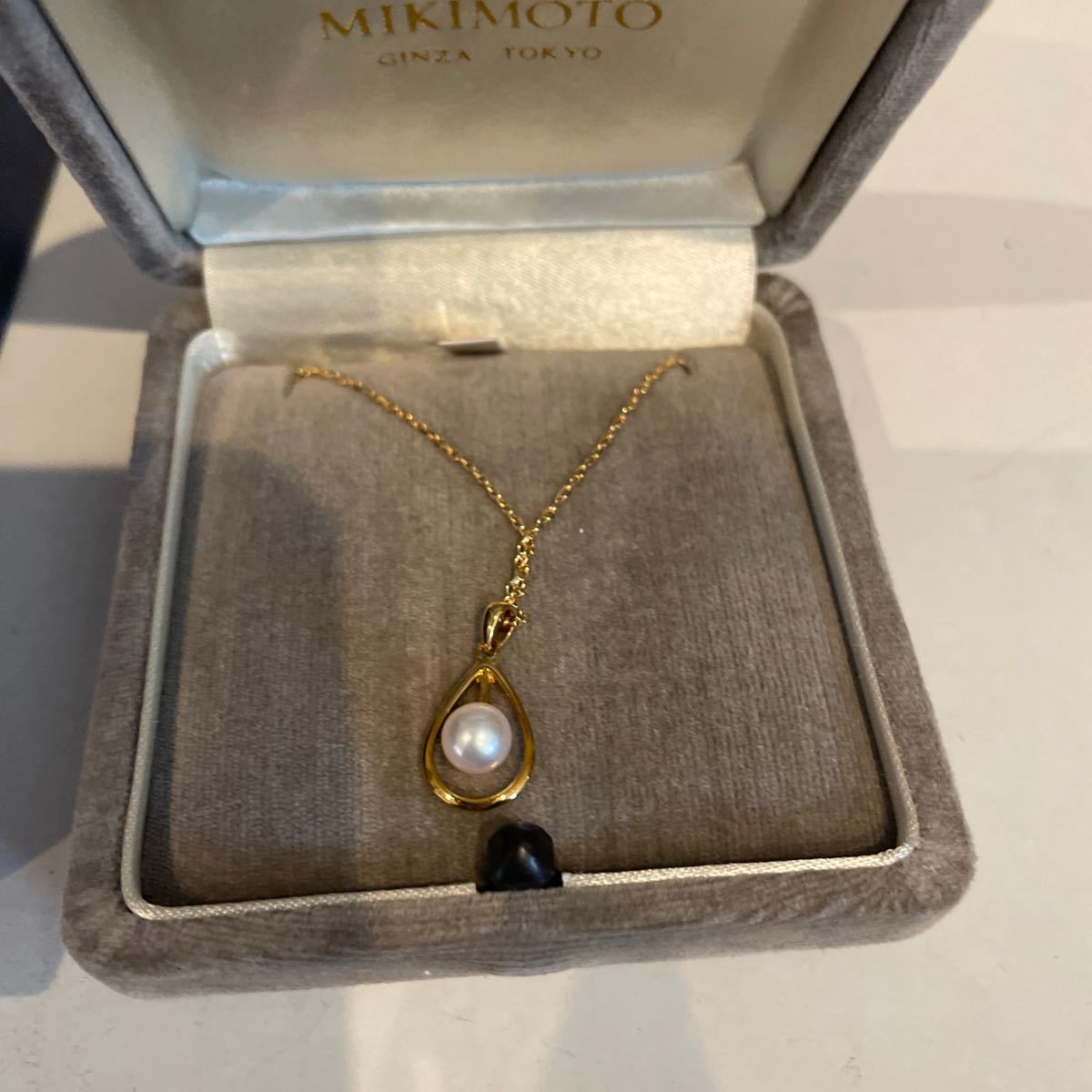 MIKIMOTO ミキモト パール ネックレス k18 ３.2g パール直径５.9ミリ_画像3