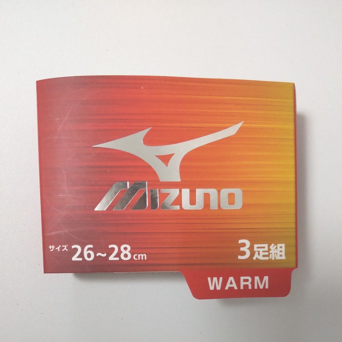 (新品)MIZUNO ミズノ 靴下 ソックス 5本指ソックス 3足組 26~28cm 大きめサイズ メンズ WARM