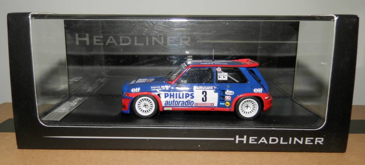 HEADLINER 1/43 Renault 5 MAXI turdo (#3)1985 Tour de Corse No.HL0821_画像1