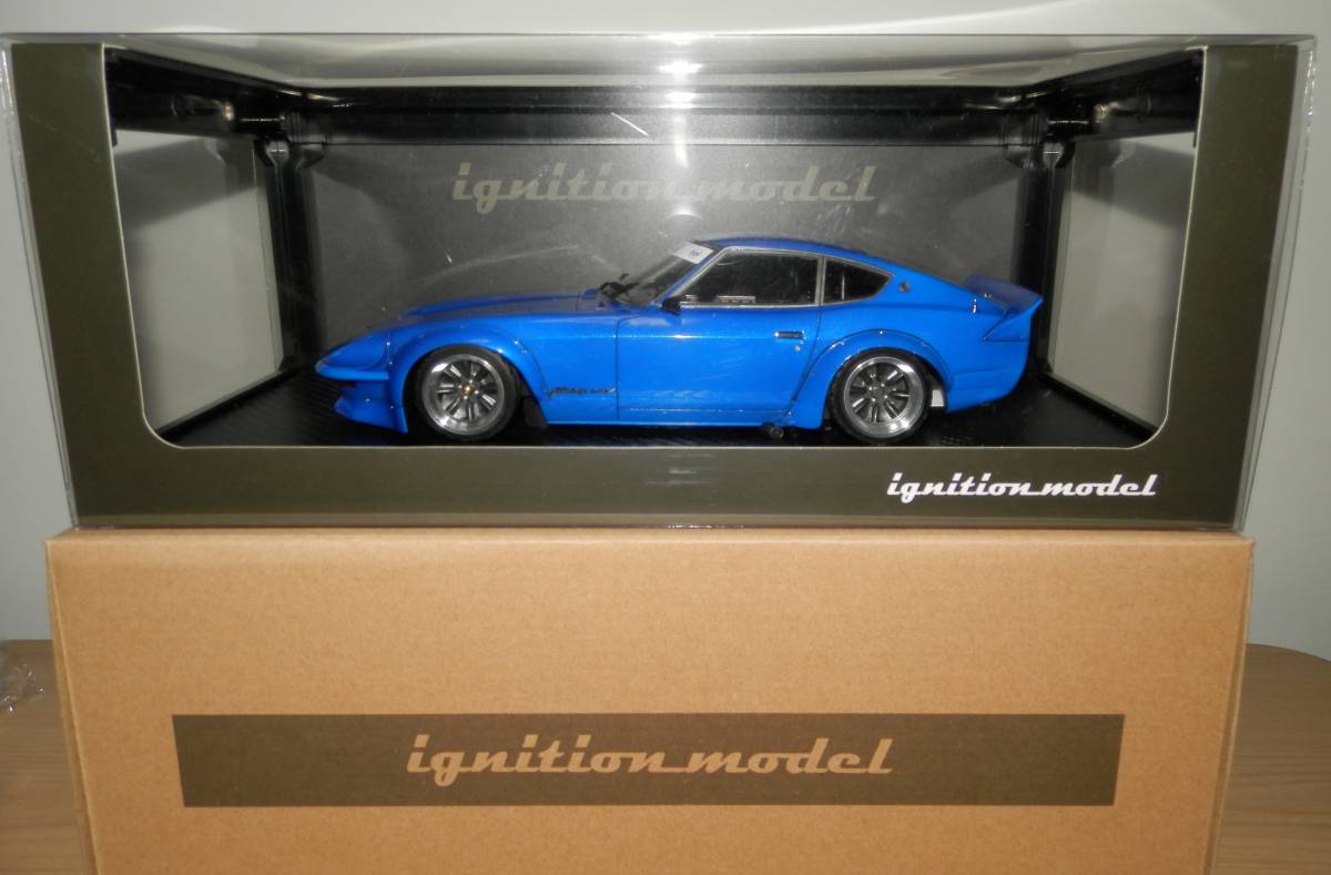 イグニッションモデル IG0955 1/18 Nissan Fairlady 240ZG (HS30) Full Works Blue　ジャンク_画像6