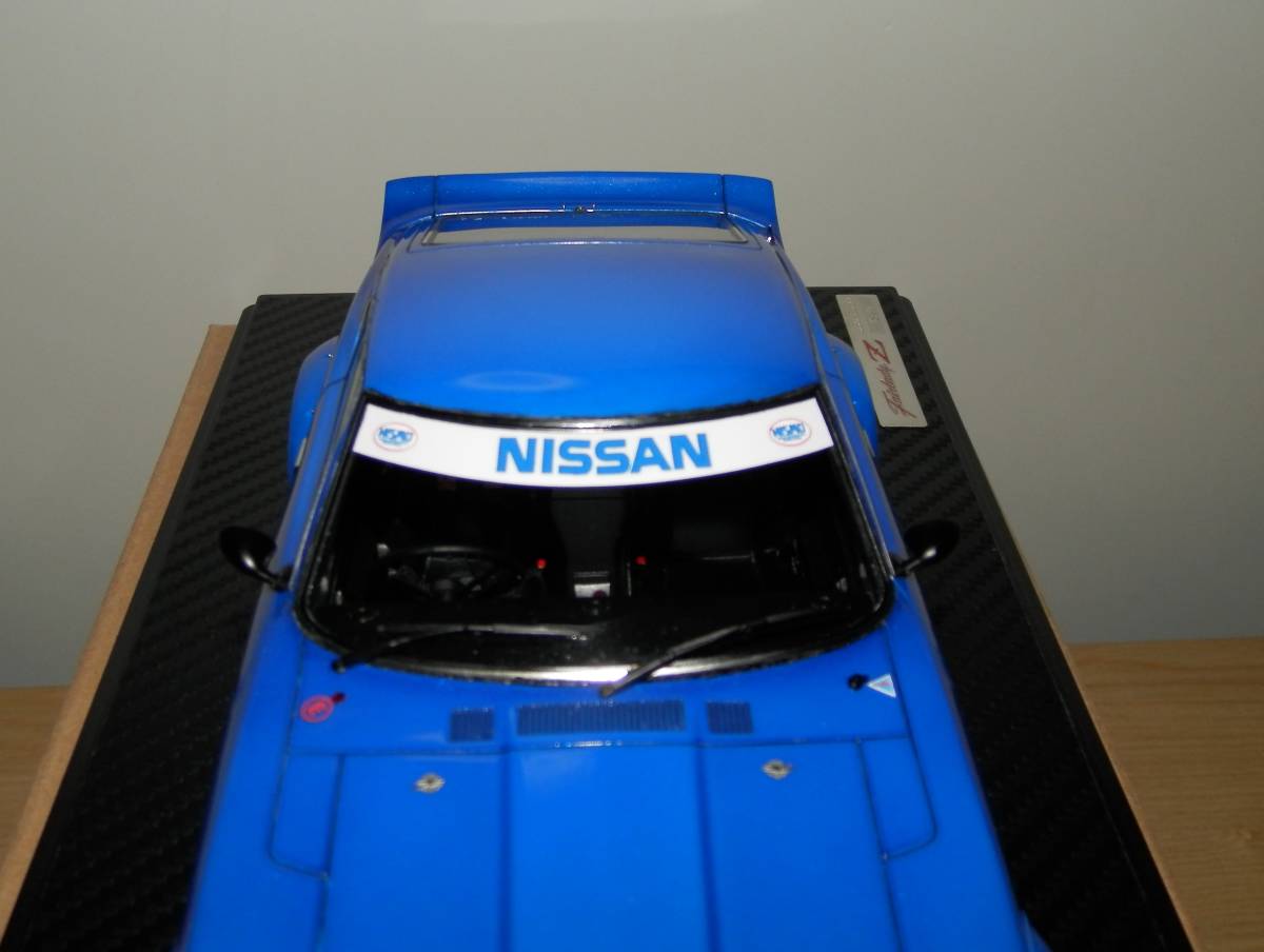 イグニッションモデル IG0955 1/18 Nissan Fairlady 240ZG (HS30) Full Works Blue　ジャンク_ハチマキを張りました。