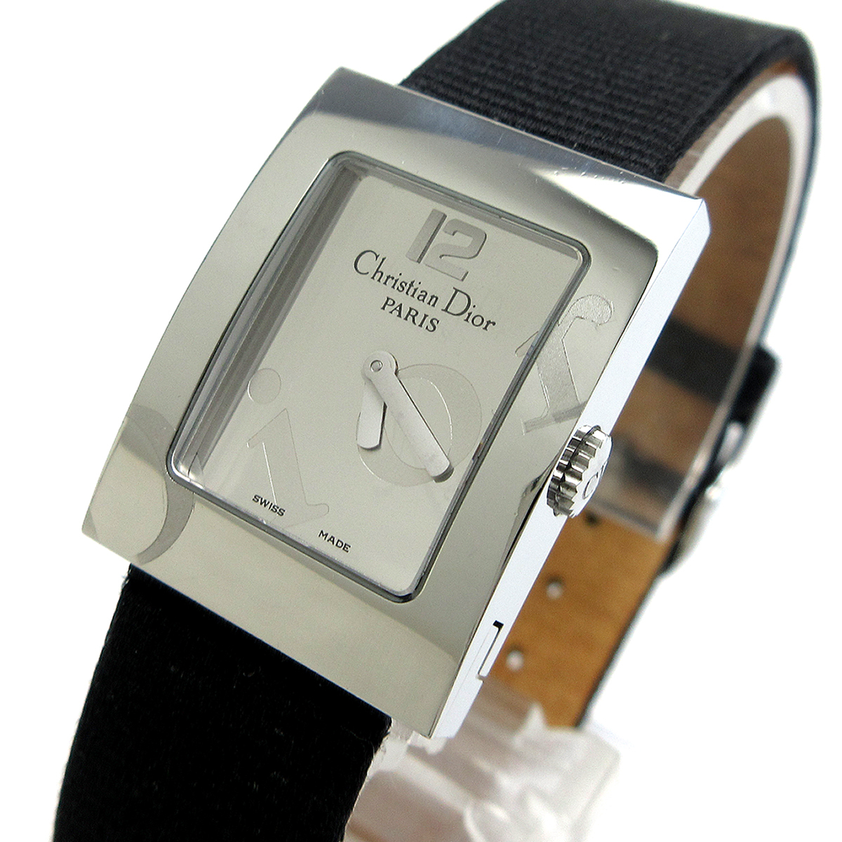 クリスチャンディオール 時計 マリス レディース ミラー D78-1092 ディオール Dior ロゴ 婦人 クリーニング済 稼動品