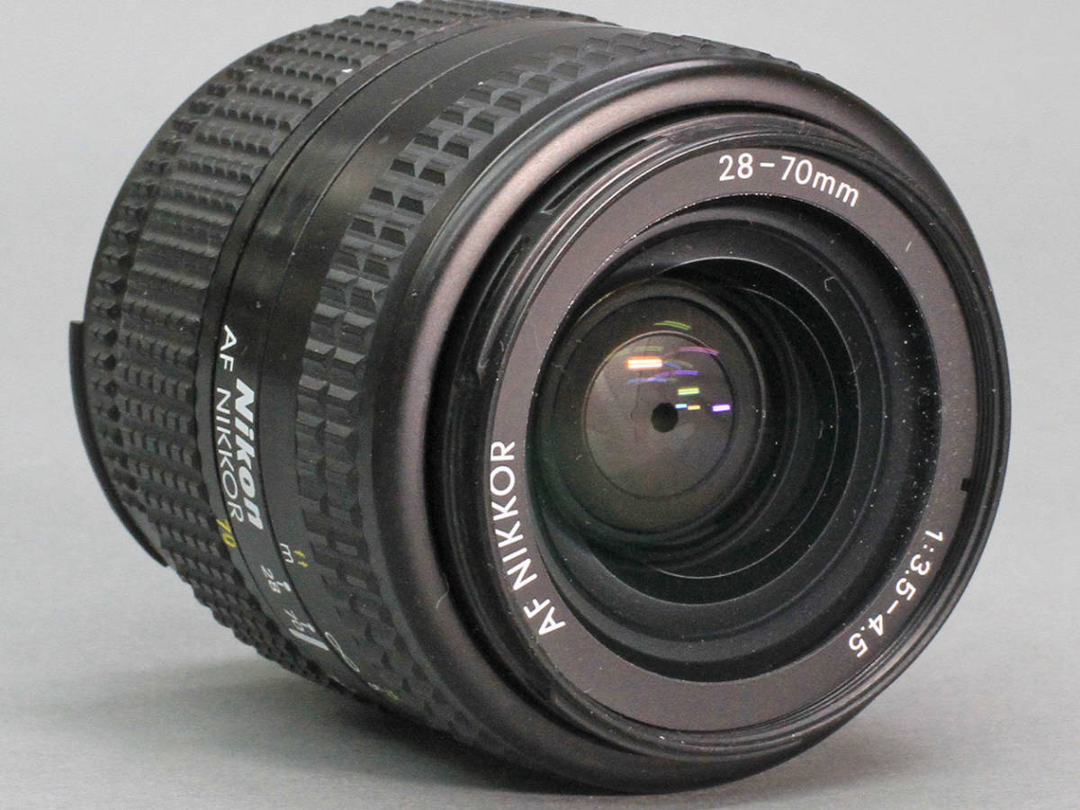 【48】NIKON AF NIKKOR　28mm-70mm　1:3.5-4.5　レンズ 　HB-6 レンズフード・MC-1 フィルター付　ジャンク_画像5
