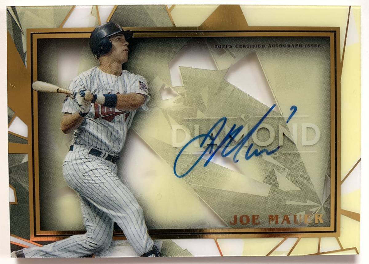 2022 Topps Diamond Icons Canary /10 Joe Mauer #IOTD-JM Auto_画像1