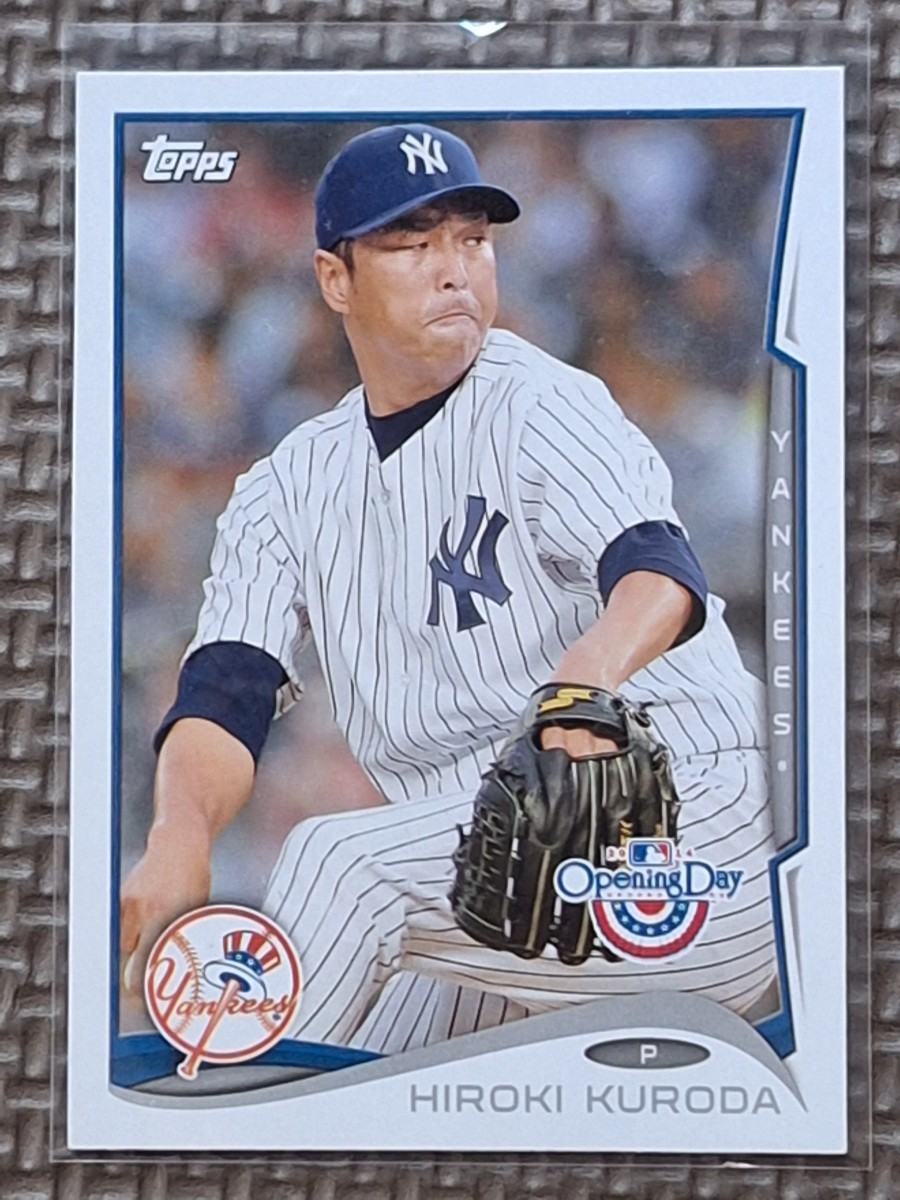 2014 Topps Opening Day #81 HIROKI KURODA New York Yankees Los Angeles Dodgers Hiroshima Toyo Carpの画像1