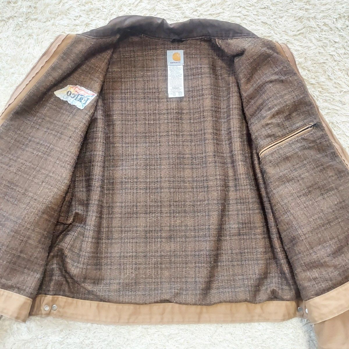 1-22【人気】Carhartt カーハート デトロイトジャケット企業ロゴ 1-22【人気】Carhartt カーハート デトロイトジャケット企業ロゴ