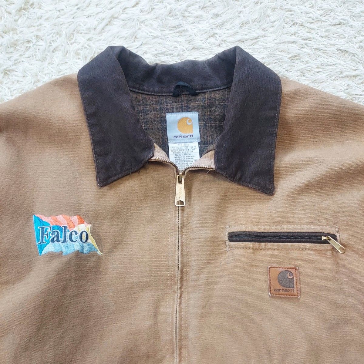 1-22【人気】Carhartt カーハート デトロイトジャケット企業ロゴ 1-22【人気】Carhartt カーハート デトロイトジャケット企業ロゴ