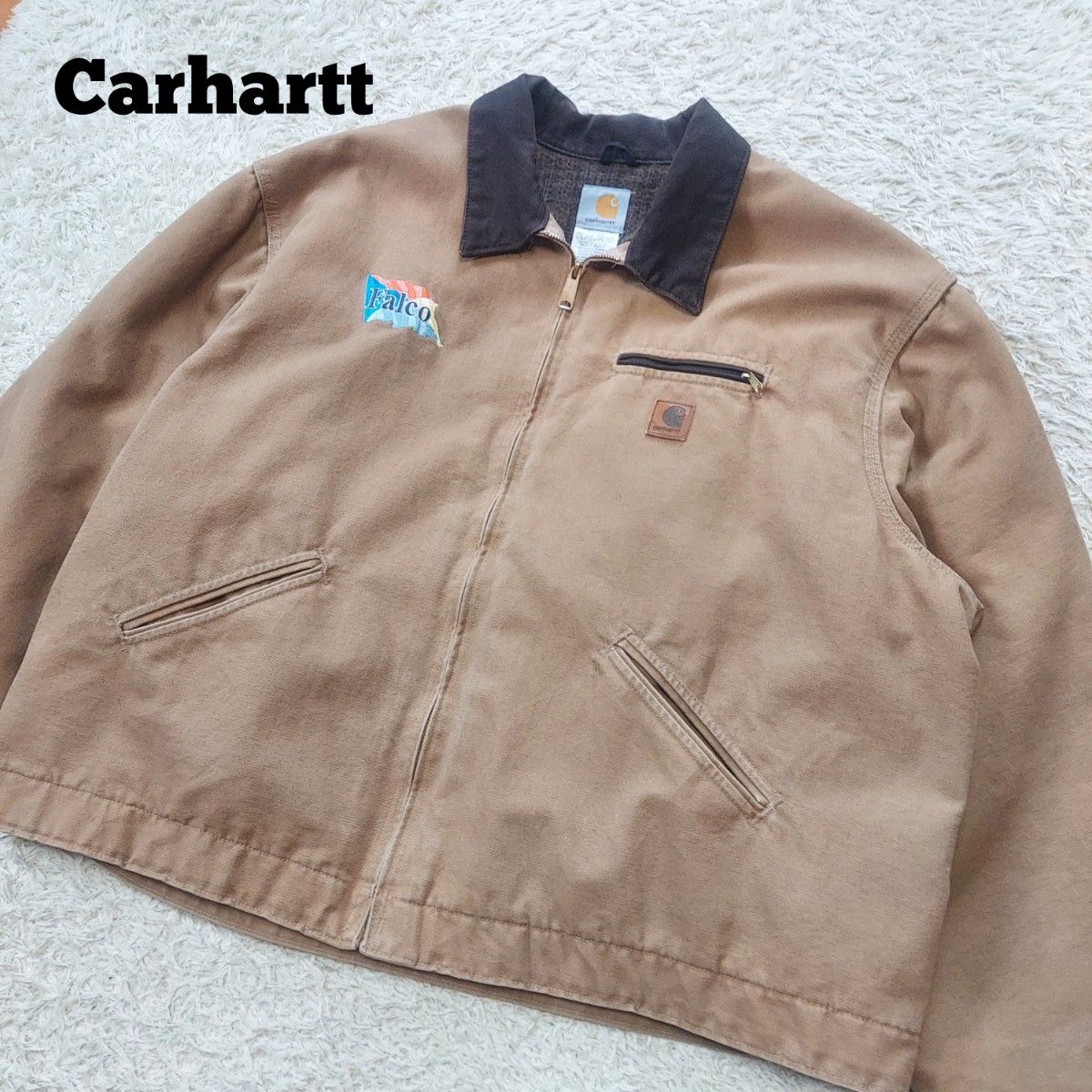 1-22【人気】Carhartt カーハート デトロイトジャケット企業ロゴ 1-22【人気】Carhartt カーハート デトロイトジャケット企業ロゴ