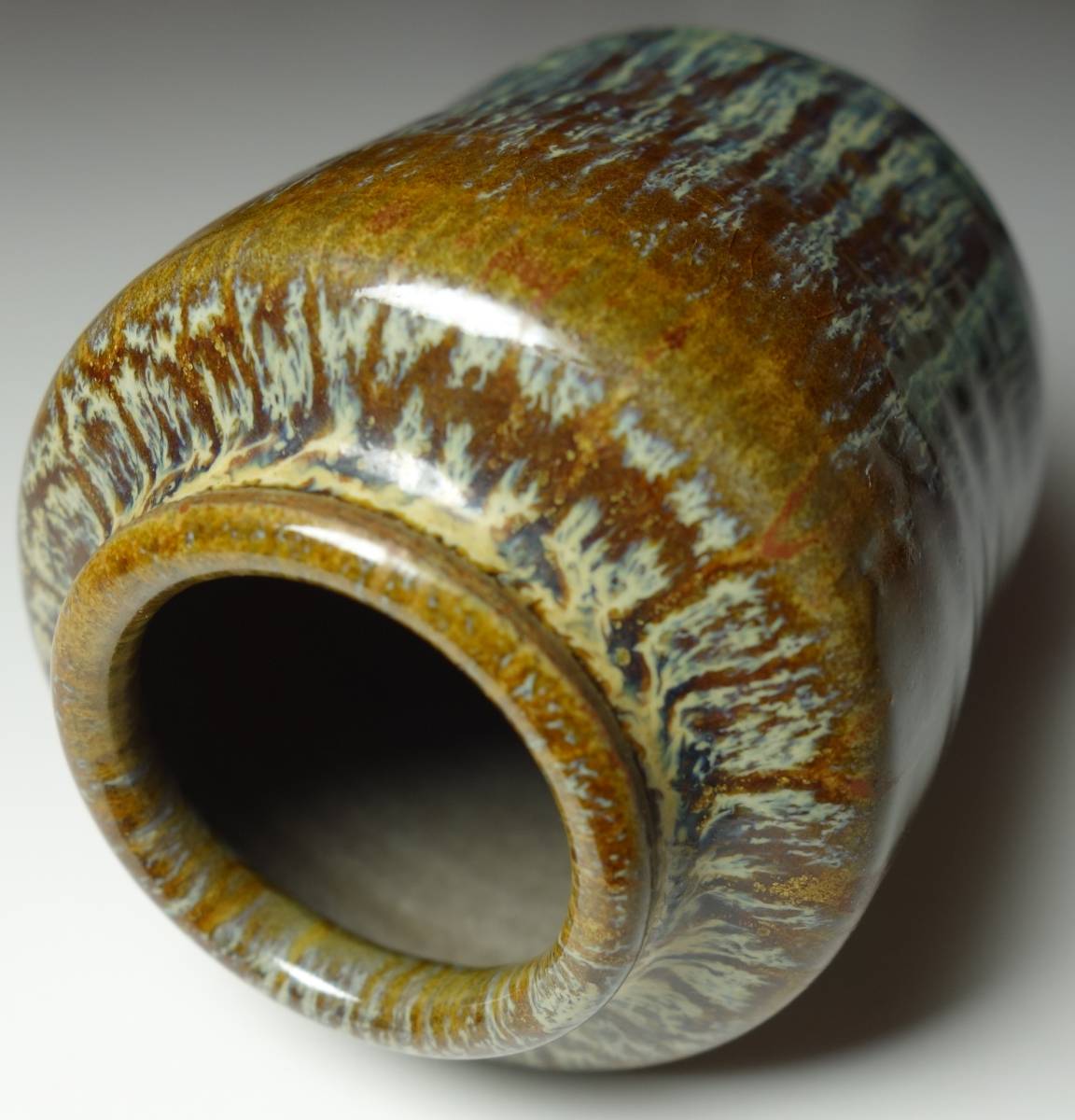 茶碗■時代物 古い土物碗 漆直し有り 堅碗 素焼き 笑窪 仕覆 古玩 骨董品■ 茶碗□時代物 古い土物碗 漆直し有り 堅碗 素焼き 笑窪 仕覆