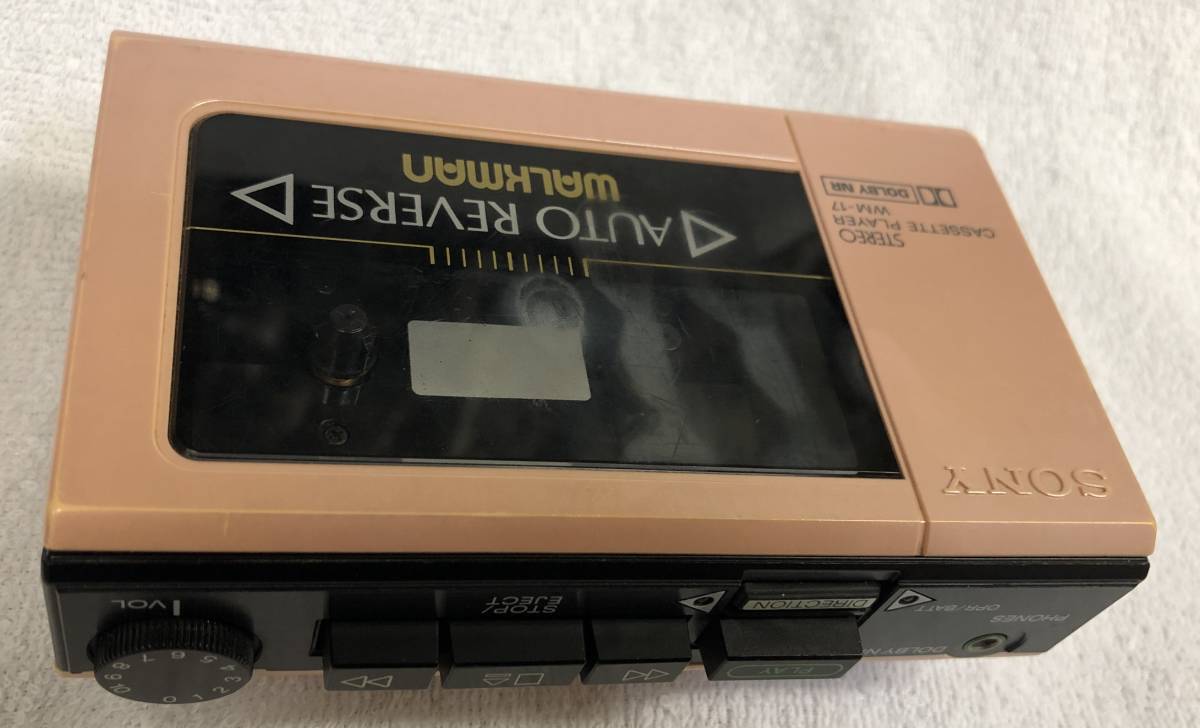 SONY カセットプレーヤー WALKMAN/ウォークマン WM-17 ジャンク品です。_画像7