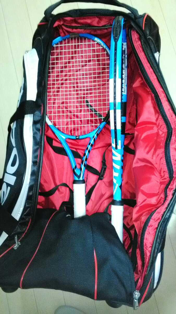  Babolat racket bag * with casters . carry bag * ultra rare *