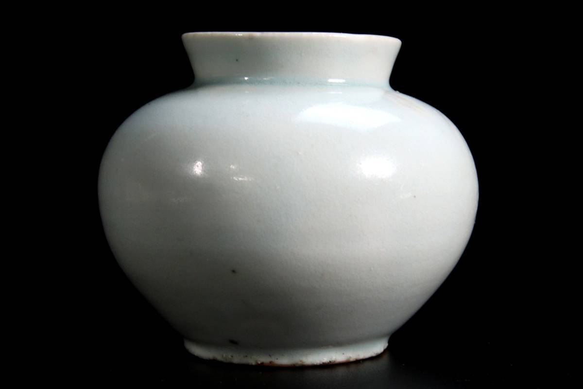 .*.*3 Joseon Dynasty era white porcelain made small "hu" pot 9cm box attaching morning . old . Tang thing antique [C217]TS/24.1 around /FM/(60)