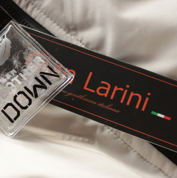 新品■欧州G.Larini白②シームレス 軽量 ダウンジャケット L メンズ MA-1 ジャンバー/超軽量アウター シンプル Vプレス ダウン ジャケット_画像3