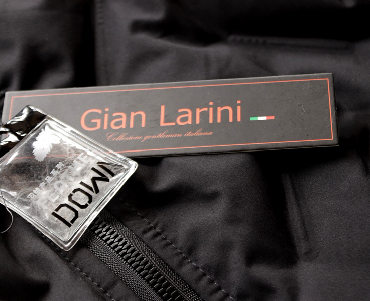 新品 欧州G.Larini黒② Vプレス ダウンジャケット L メンズ MA-1 軽量 ブラック ダウン ジャケット シームレス ジャンバー/超軽量 シンプル_画像3