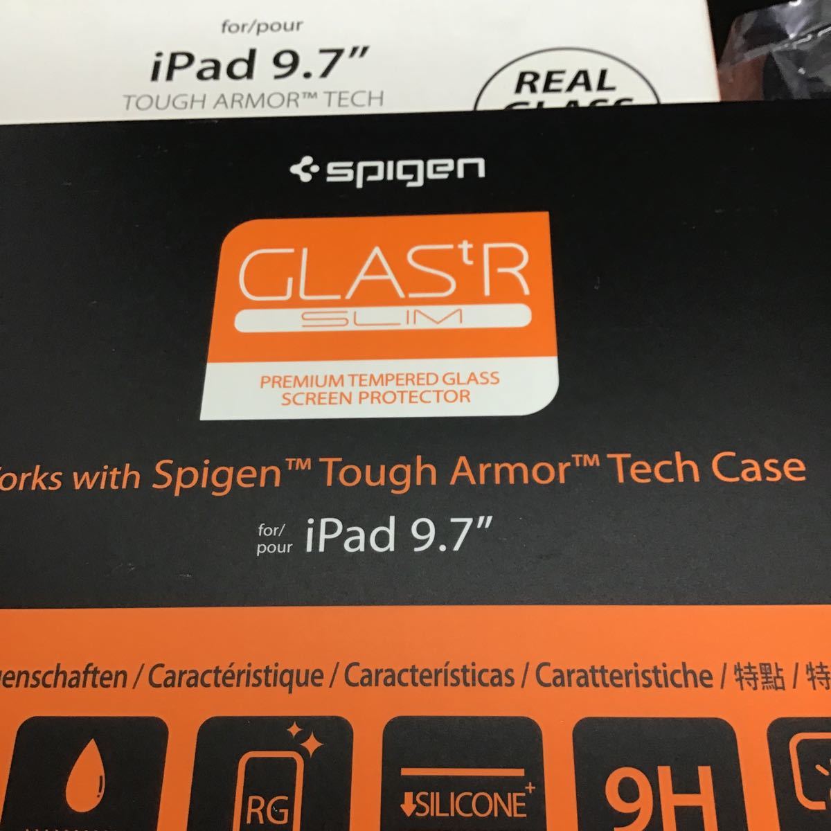 Spigen iPad 9.7第6世代 第5世代 ケース カバー 耐衝撃 ガラスフィルム 米軍MIL スタンド 全面保護 衝撃吸収 _画像7