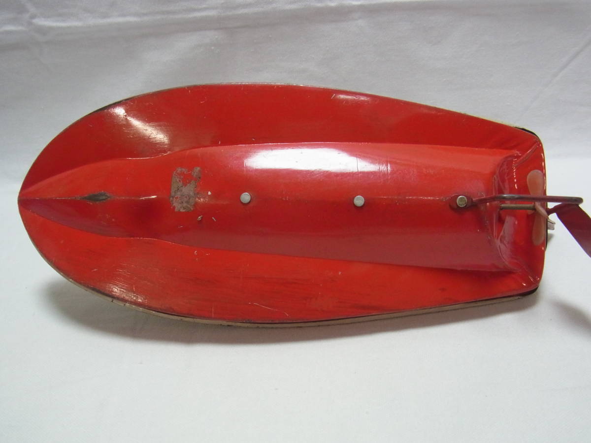 * tin plate boat SPEED QUEEN Nakayama shop N Mark Vintage antique retro toy made in Japan MADE IN JAPAN that time thing present condition *60