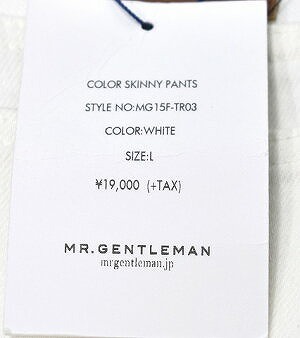 MISTERGENTLEMAN (ミスタージェントルマン) COLOR SKINNY PANTS カラースキニーデニムパンツ WHITE L Mr.GENTLEMAN_画像8