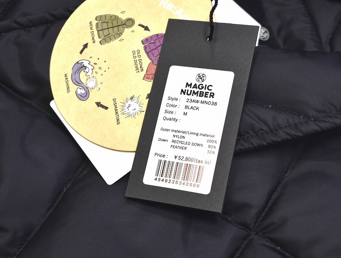 MAGIC NUMBER（マジックナンバー）×BEDWIN（ベドウィン）× NANGA（ナンガ）NYLON QUILTING DOWN COACH JACKET ダウン コーチ ジャケット_画像10