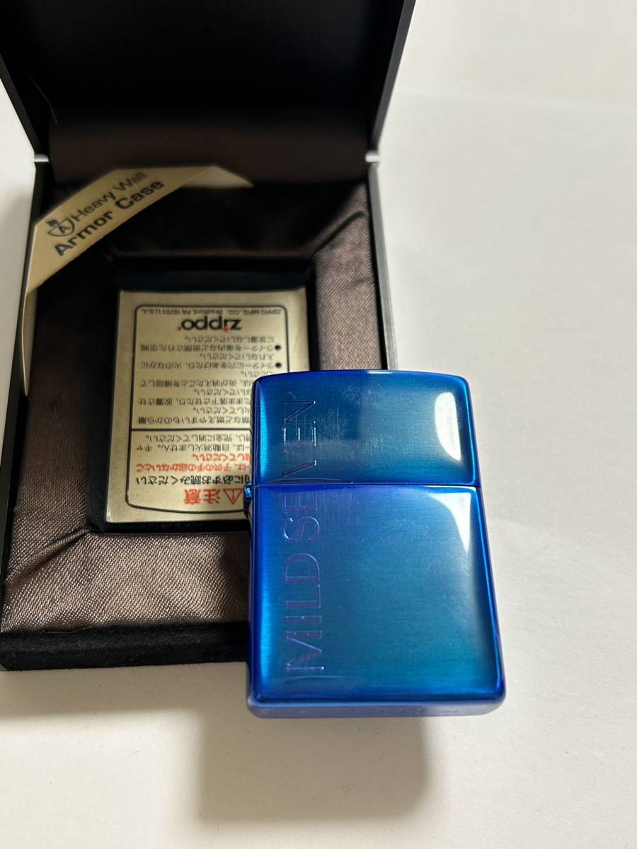 ZIPPOジッポライターMILD SEVEN BLUE 限定品 希少　マイルドセブン_画像2