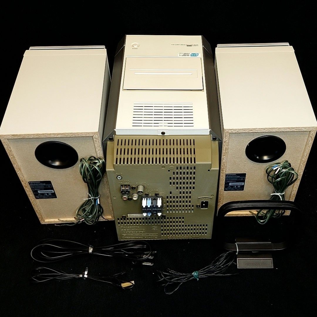 パナソニック MD ステレオシステム 5CDチェンジャー カセット AM/FM CD システムコンポ   ミニコンポ