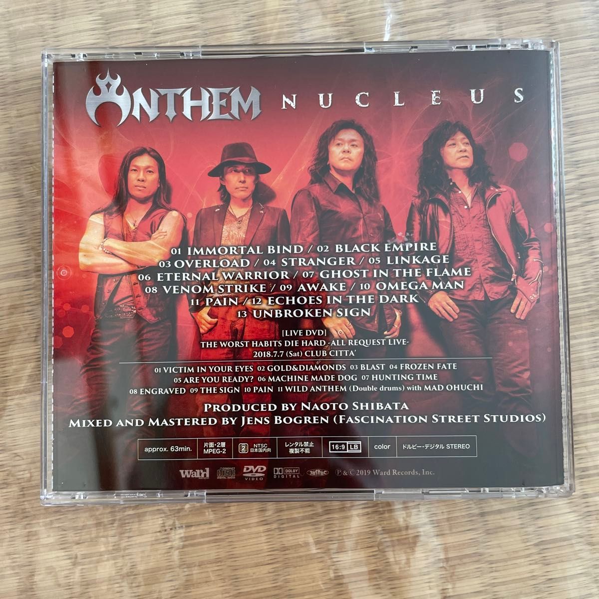 ANTHEM ライブDVDとCD アンセム　CD DVD ライブヘビメタ　ベビーメタル