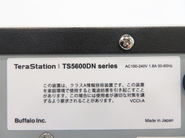 〇BUFFALO TeraStation TS5600DN【バッファロー/テラステーション/HDD 500GB x 1/マウンター・ネジ付き/NAS/接続確認済み】_画像5