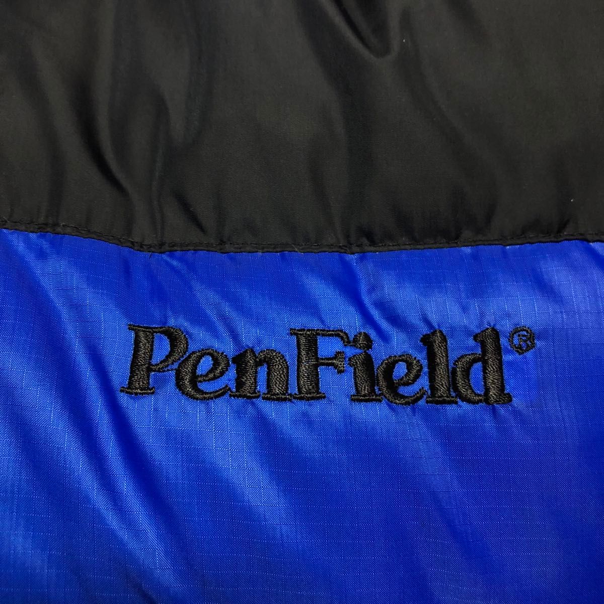 ペンフィールド　ダウンジャケット　ブルー　ブラック　フード取り外し可能 ジャケット ダウンパーカ パーカー 青