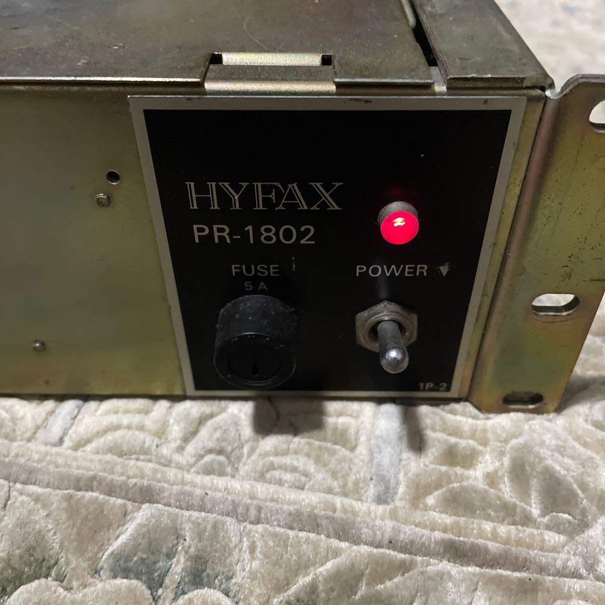 【140サイズ】HYFAX 不二音響(株)/パワーアンプ PR-1802/※傷・汚れ有_画像2