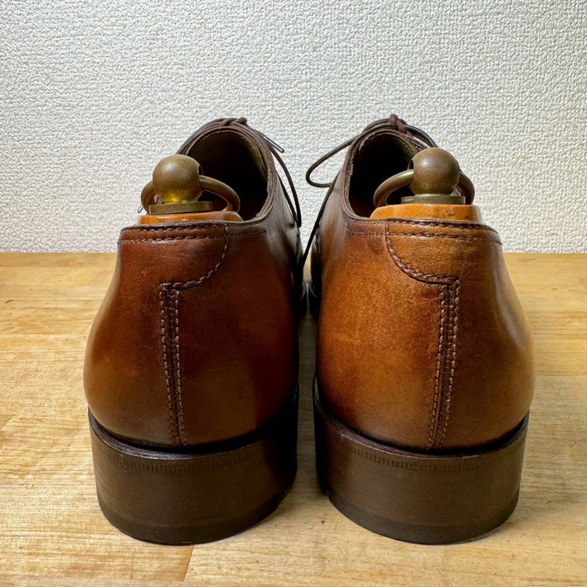  rare regular price 33.7 ten thousand jpy Berluti Goodyear made law pa tea n leather stitch business shoes 7.5 leather shoes ma dam oruga period Brown genuine article tea 