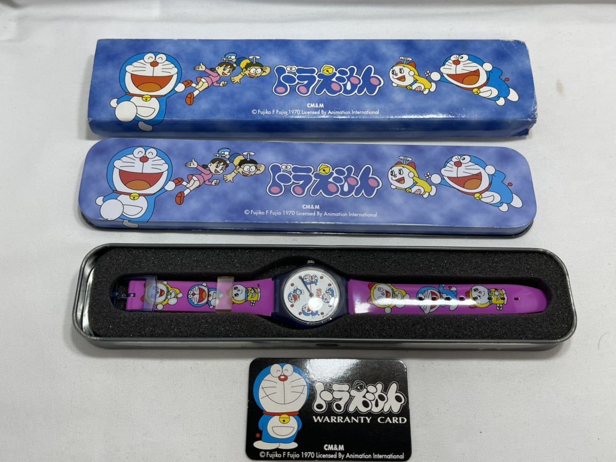  beautiful goods wristwatch unused character Doraemon / Vintage / man . woman / quartz / box attaching 