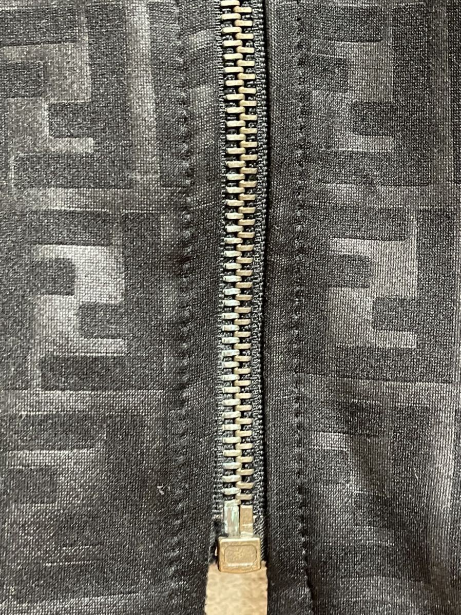 ビンテージ ジャケット FENDI フェンディ リバーシブルジャケット ブルゾン ズッカ ボア 黒 イタリア製 Lサイズ メンズ ( 汚れあります )_画像7