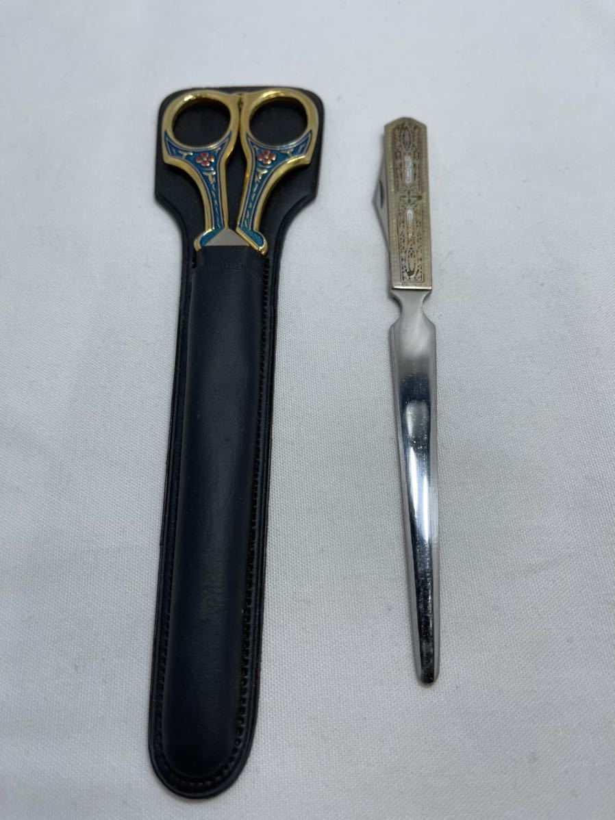  Vintage NIKKYni ключ LIONsi The - комплект зажим & нож для бумаги б/у 