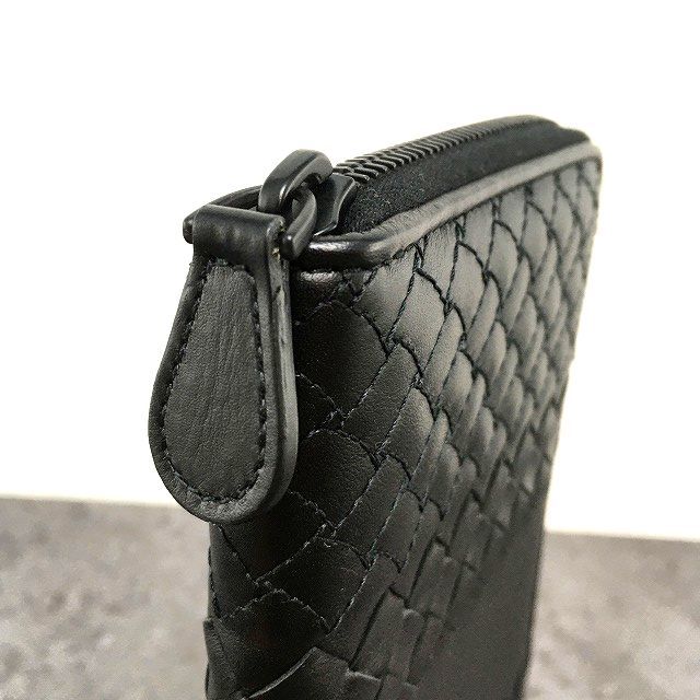 ☆送料無料☆ 極美品 BOTTEGAVENETA ジップウォレット ブラック 138_画像8