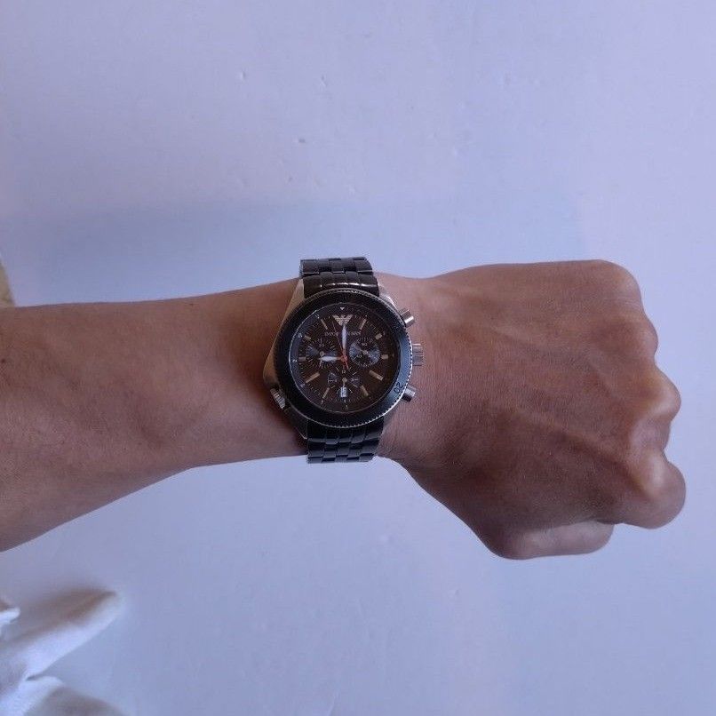 エンポリオアルマーニ　メンズ　腕時計　 クロノグラフ　AR-0547 ダイバーズウォッチ